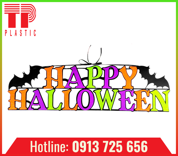 Chữ màu vải halloween